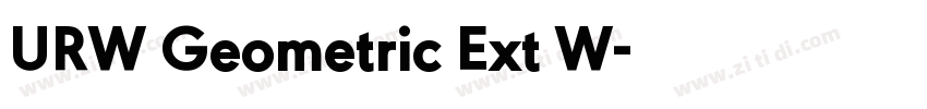 URW Geometric Ext W字体转换